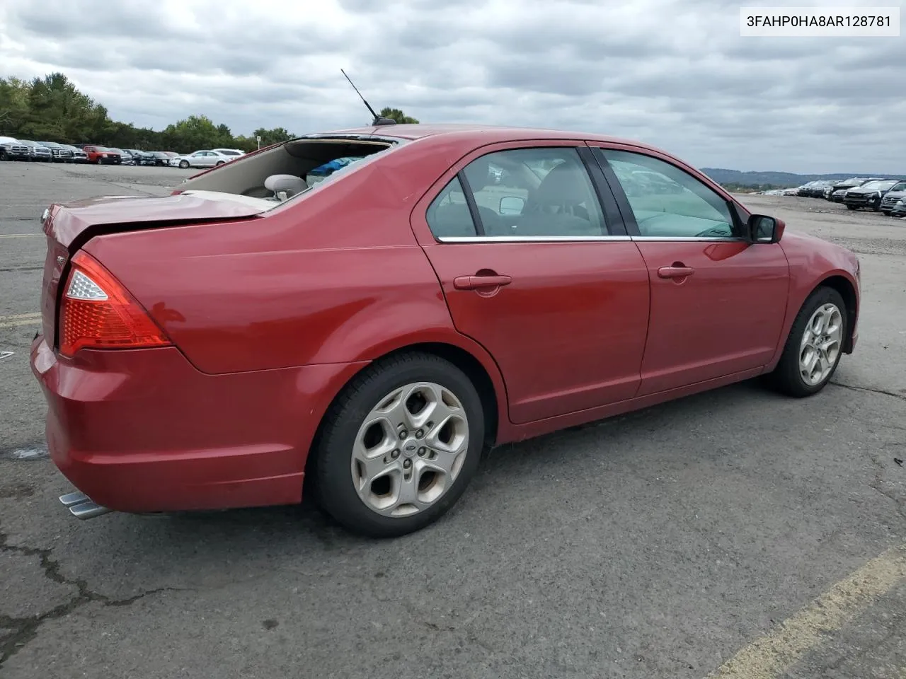 2010 Ford Fusion Se VIN: 3FAHP0HA8AR128781 Lot: 72829344