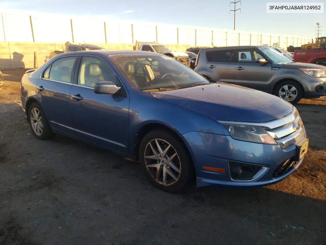 2010 Ford Fusion Sel VIN: 3FAHP0JA8AR124952 Lot: 72856884