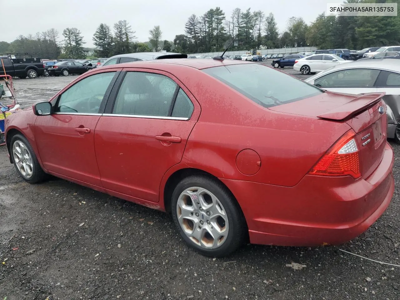 2010 Ford Fusion Se VIN: 3FAHP0HA5AR135753 Lot: 72908414