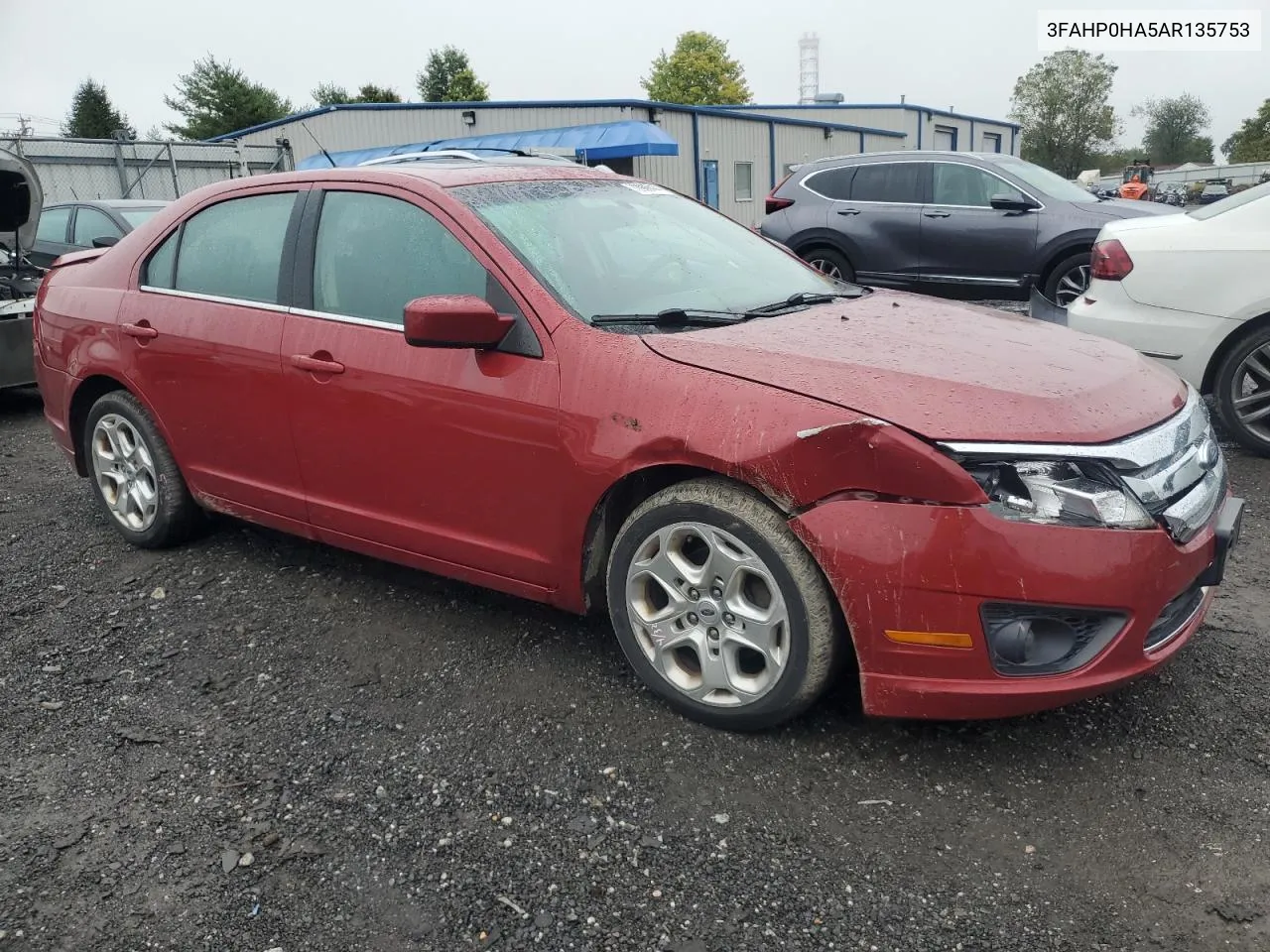 2010 Ford Fusion Se VIN: 3FAHP0HA5AR135753 Lot: 72908414