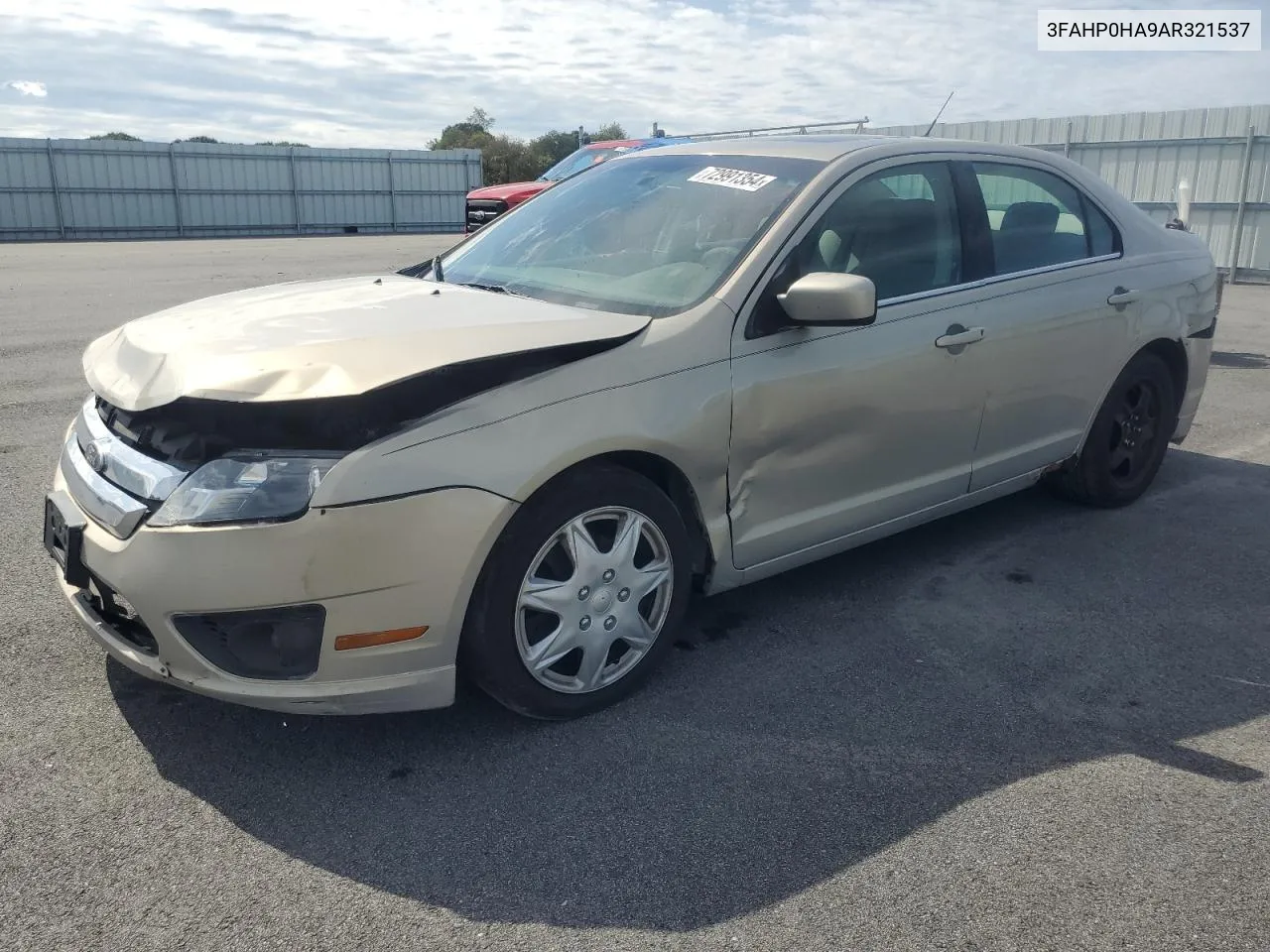 2010 Ford Fusion Se VIN: 3FAHP0HA9AR321537 Lot: 72991354