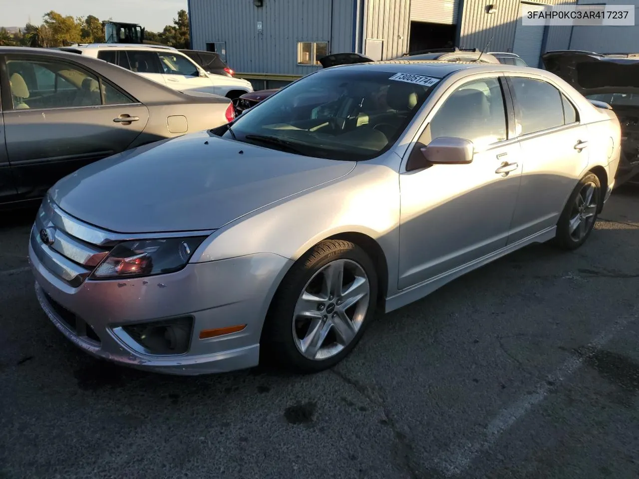 2010 Ford Fusion Sport VIN: 3FAHP0KC3AR417237 Lot: 73005174