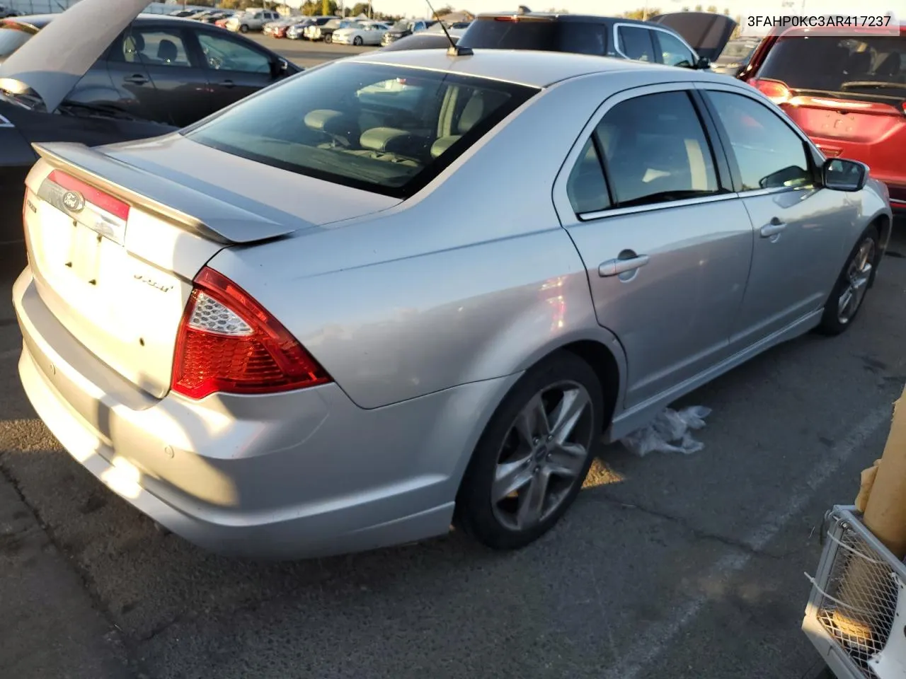 2010 Ford Fusion Sport VIN: 3FAHP0KC3AR417237 Lot: 73005174