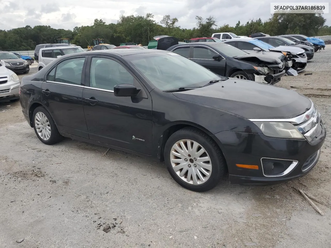 2010 Ford Fusion Hybrid VIN: 3FADP0L37AR186839 Lot: 73025424