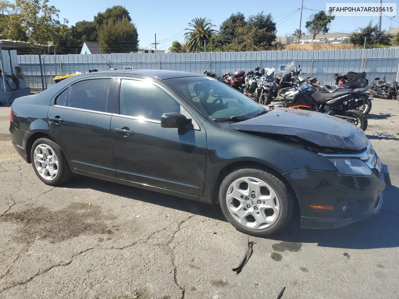 2010 Ford Fusion Se VIN: 3FAHP0HA7AR335615 Lot: 73652654