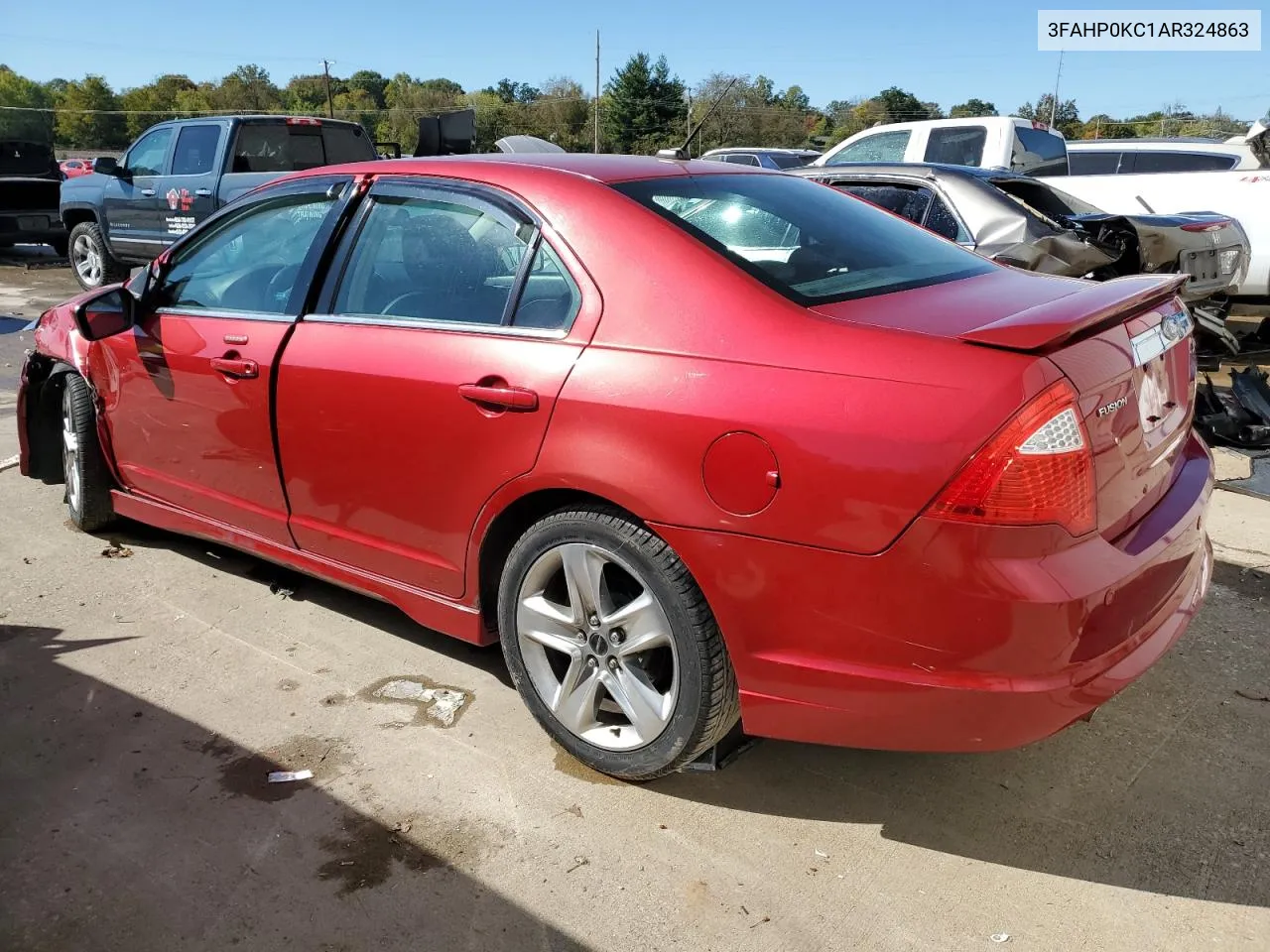 2010 Ford Fusion Sport VIN: 3FAHP0KC1AR324863 Lot: 73784764