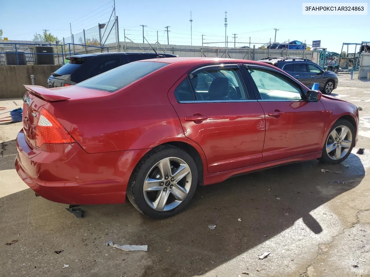 2010 Ford Fusion Sport VIN: 3FAHP0KC1AR324863 Lot: 73784764