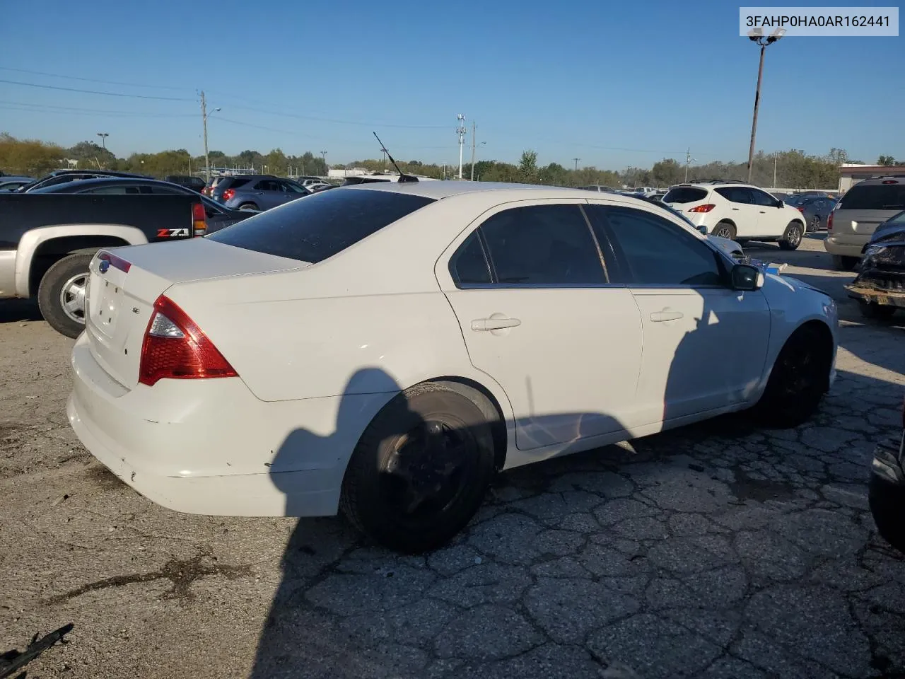 2010 Ford Fusion Se VIN: 3FAHP0HA0AR162441 Lot: 74198524