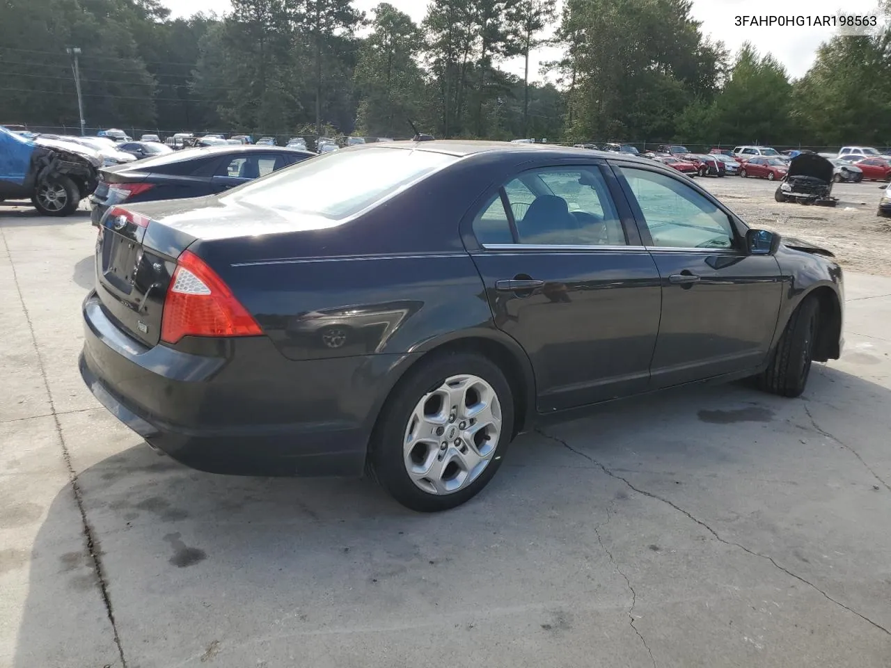 2010 Ford Fusion Se VIN: 3FAHP0HG1AR198563 Lot: 74457594