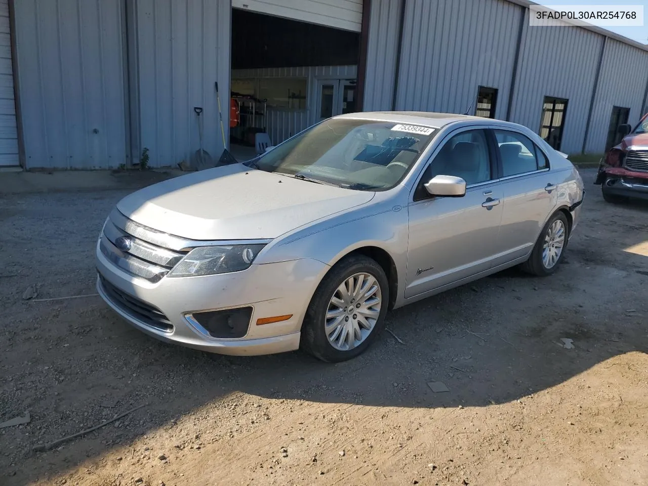 2010 Ford Fusion Hybrid VIN: 3FADP0L30AR254768 Lot: 75339344