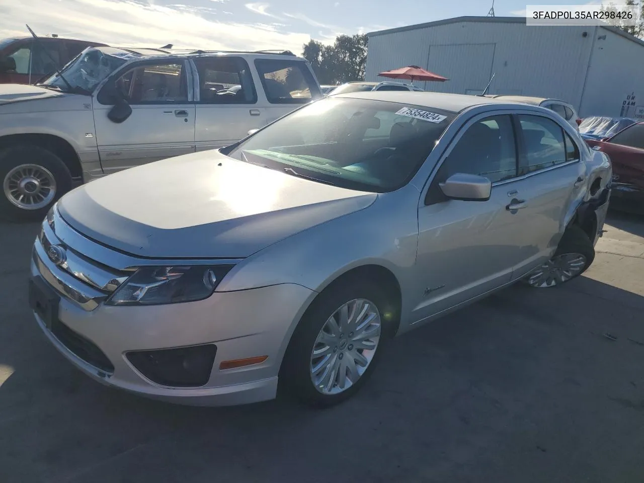 2010 Ford Fusion Hybrid VIN: 3FADP0L35AR298426 Lot: 75354824