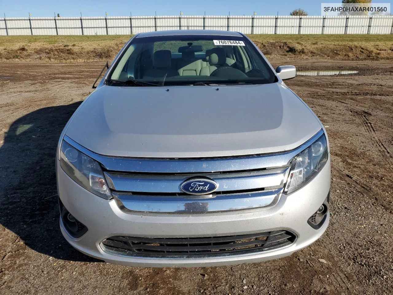 2010 Ford Fusion Se VIN: 3FAHP0HAXAR401560 Lot: 76078484