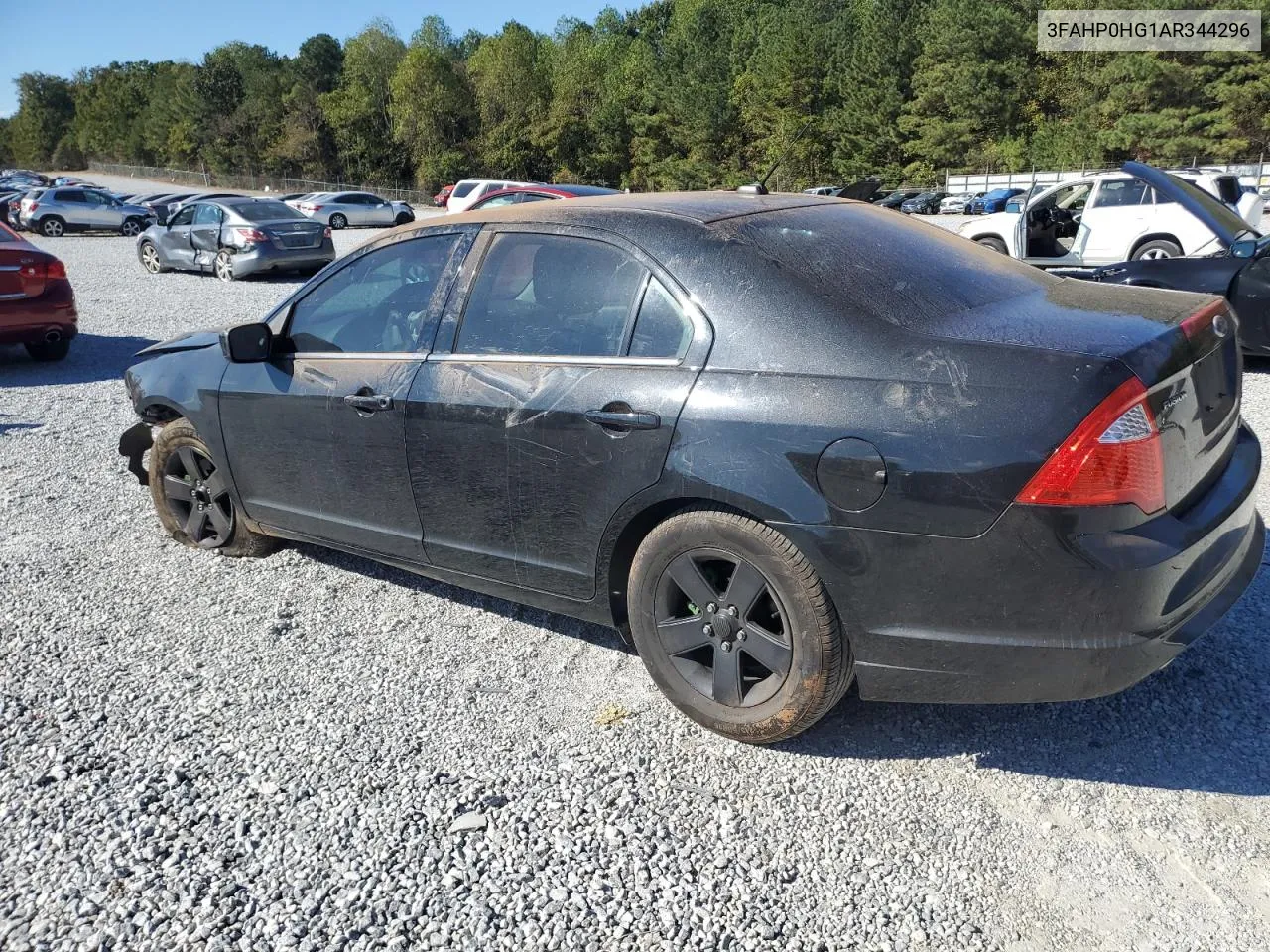 2010 Ford Fusion Se VIN: 3FAHP0HG1AR344296 Lot: 76454764