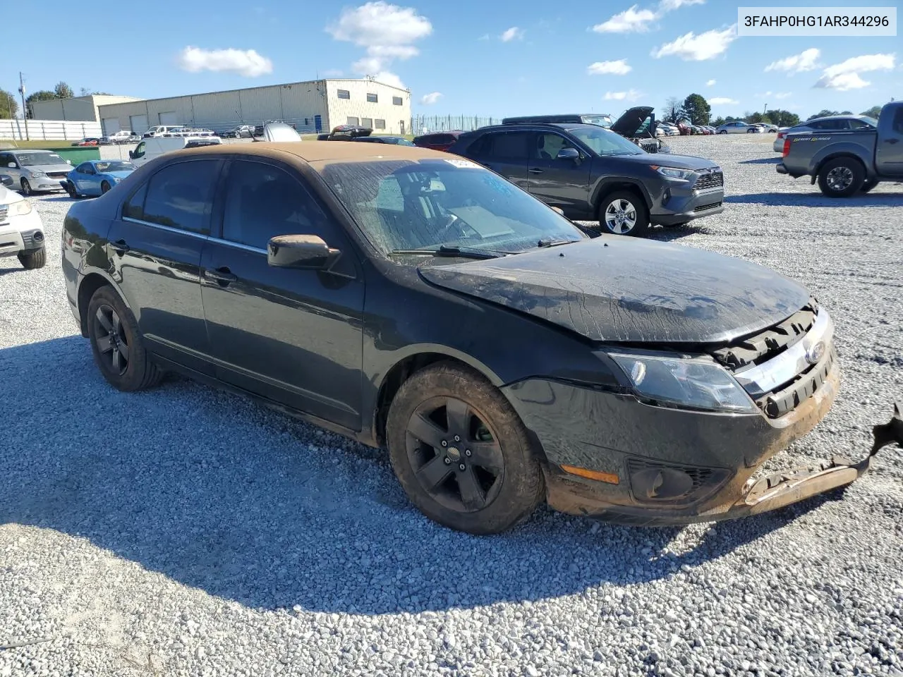 2010 Ford Fusion Se VIN: 3FAHP0HG1AR344296 Lot: 76454764