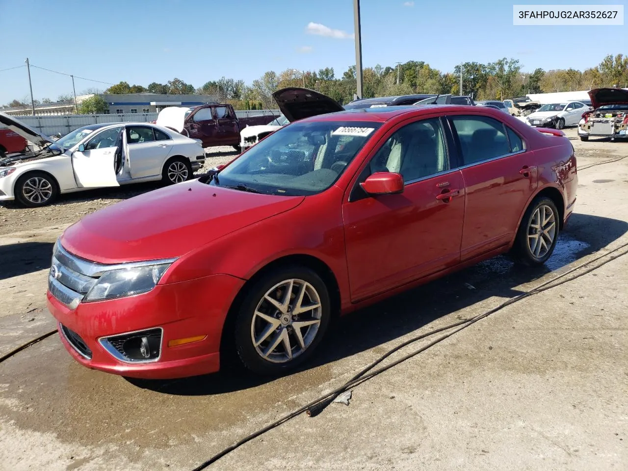 2010 Ford Fusion Sel VIN: 3FAHP0JG2AR352627 Lot: 76566754