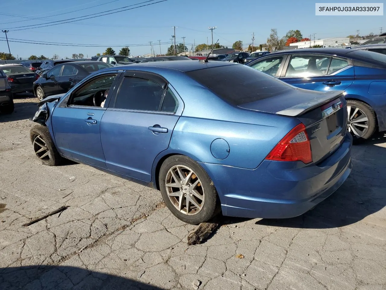 2010 Ford Fusion Sel VIN: 3FAHP0JG3AR333097 Lot: 77675164