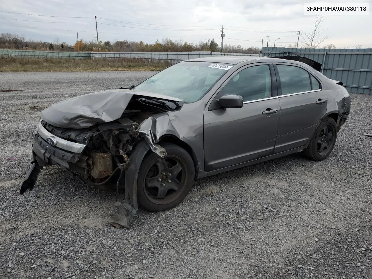 2010 Ford Fusion Se VIN: 3FAHP0HA9AR380118 Lot: 78423094