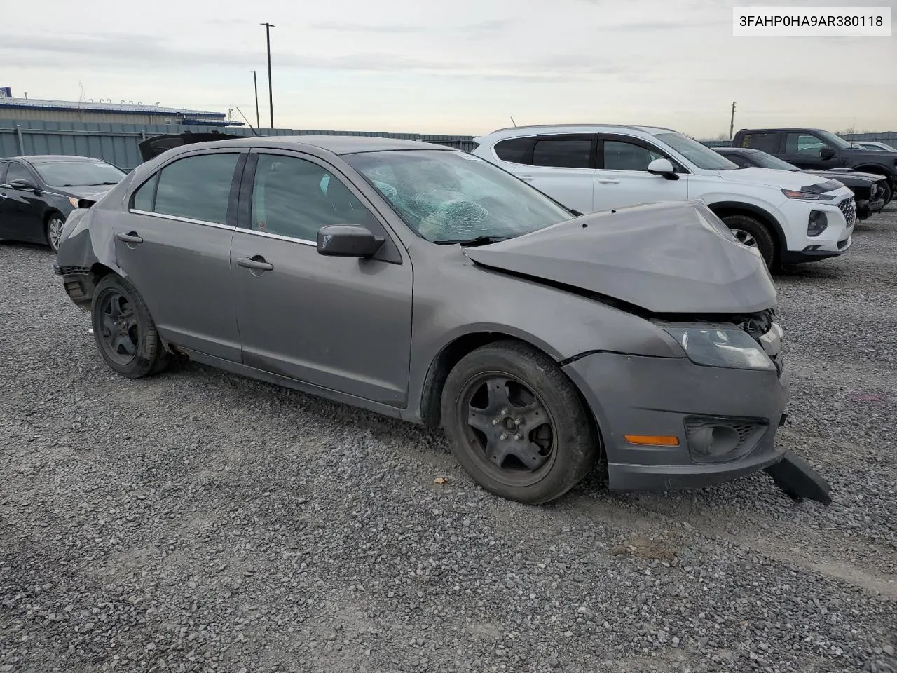 2010 Ford Fusion Se VIN: 3FAHP0HA9AR380118 Lot: 78423094