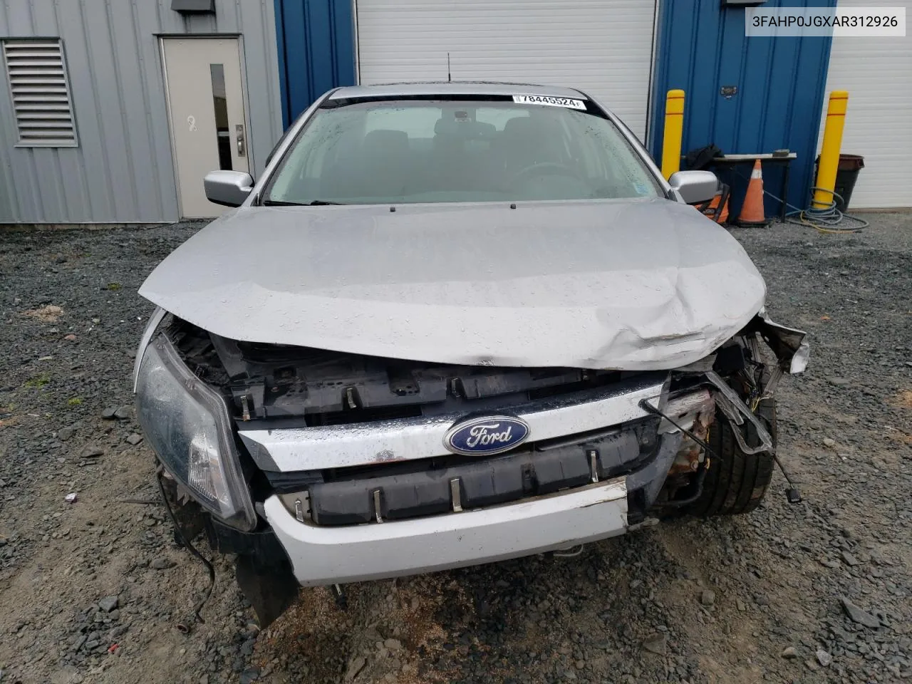 2010 Ford Fusion Sel VIN: 3FAHP0JGXAR312926 Lot: 78445524