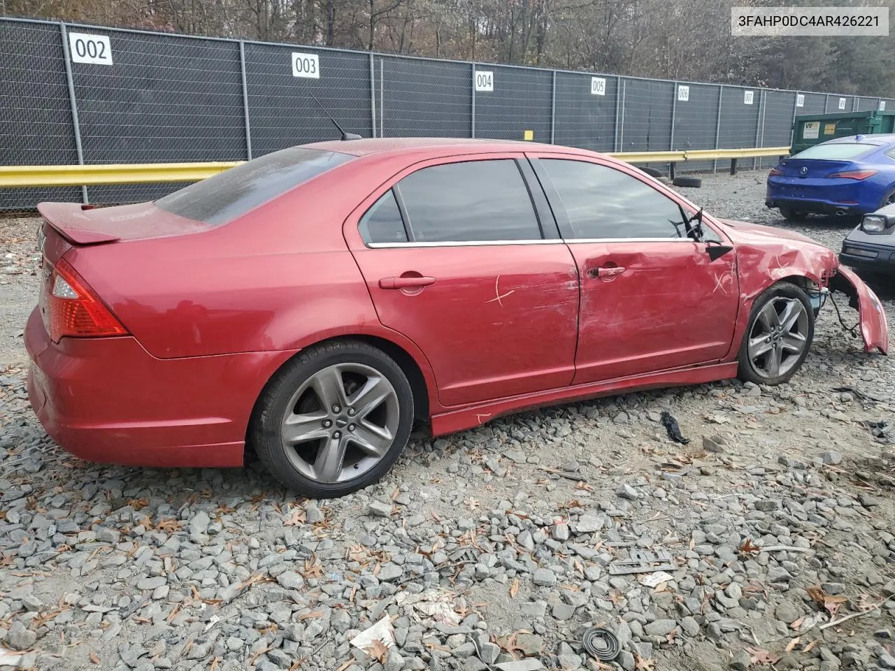 2010 Ford Fusion Sport VIN: 3FAHP0DC4AR426221 Lot: 79323104