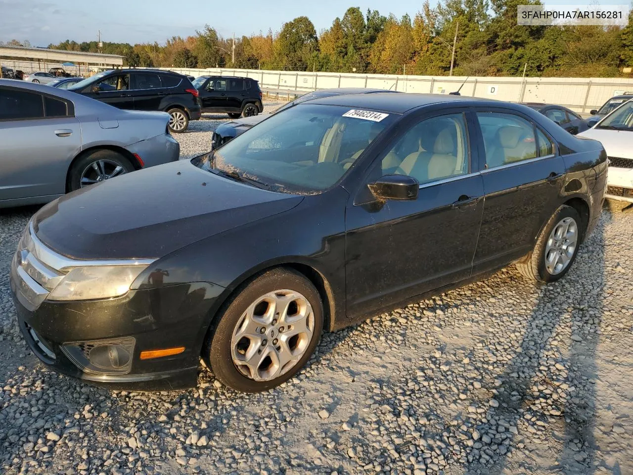 2010 Ford Fusion Se VIN: 3FAHP0HA7AR156281 Lot: 79462314