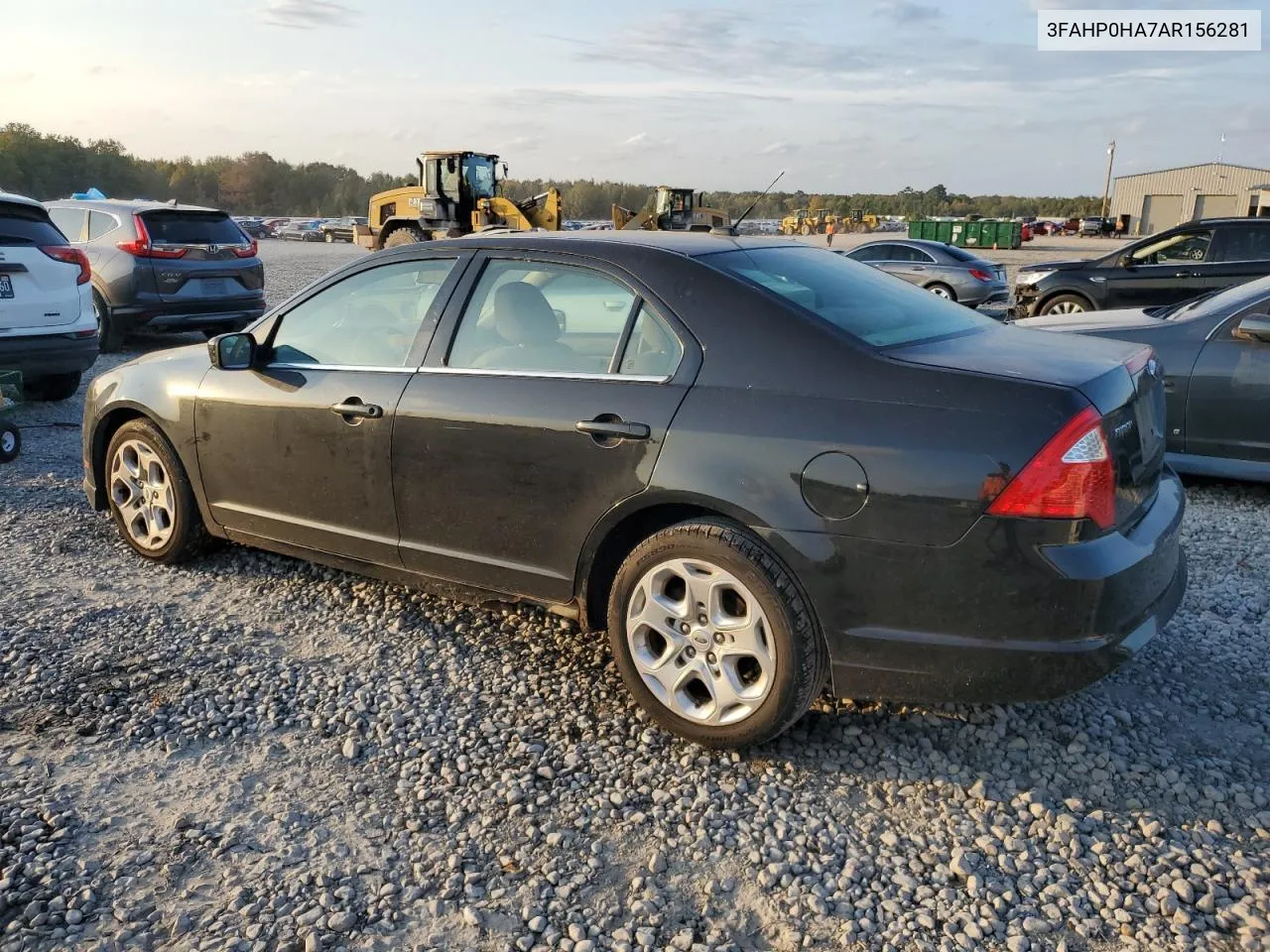 2010 Ford Fusion Se VIN: 3FAHP0HA7AR156281 Lot: 79462314