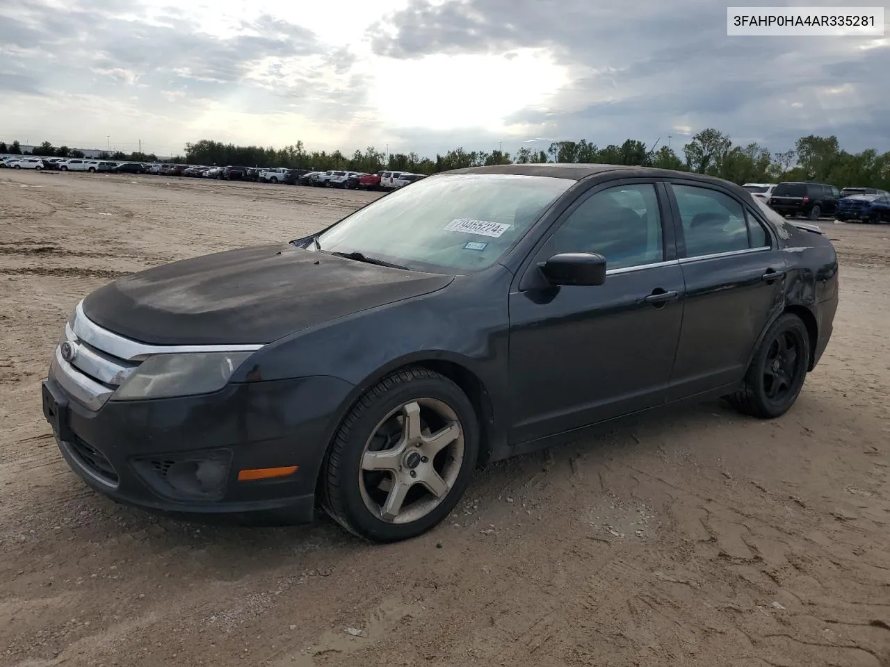 2010 Ford Fusion Se VIN: 3FAHP0HA4AR335281 Lot: 79465224