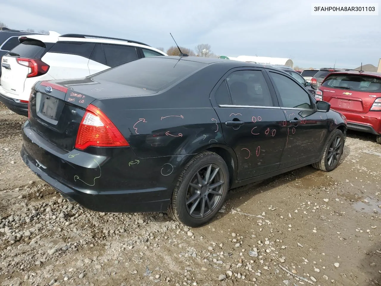 2010 Ford Fusion Se VIN: 3FAHP0HA8AR301103 Lot: 79668244