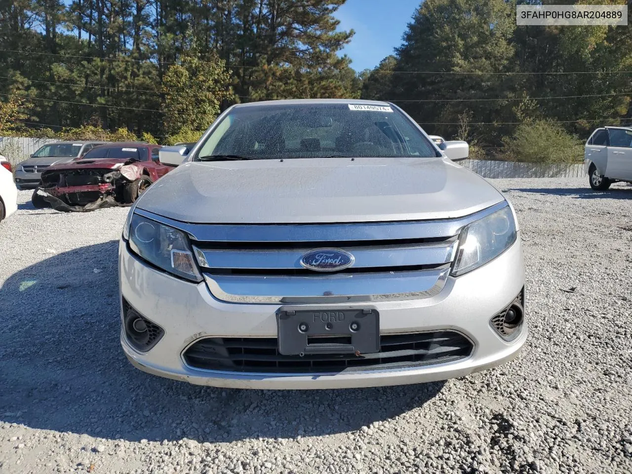 2010 Ford Fusion Se VIN: 3FAHP0HG8AR204889 Lot: 80149574