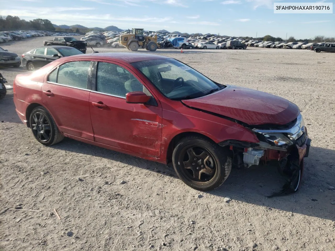 2010 Ford Fusion Se VIN: 3FAHP0HAXAR190716 Lot: 80214974