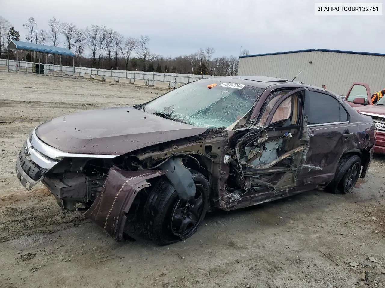 2011 Ford Fusion Se VIN: 3FAHP0HG0BR132751 Lot: 43752194