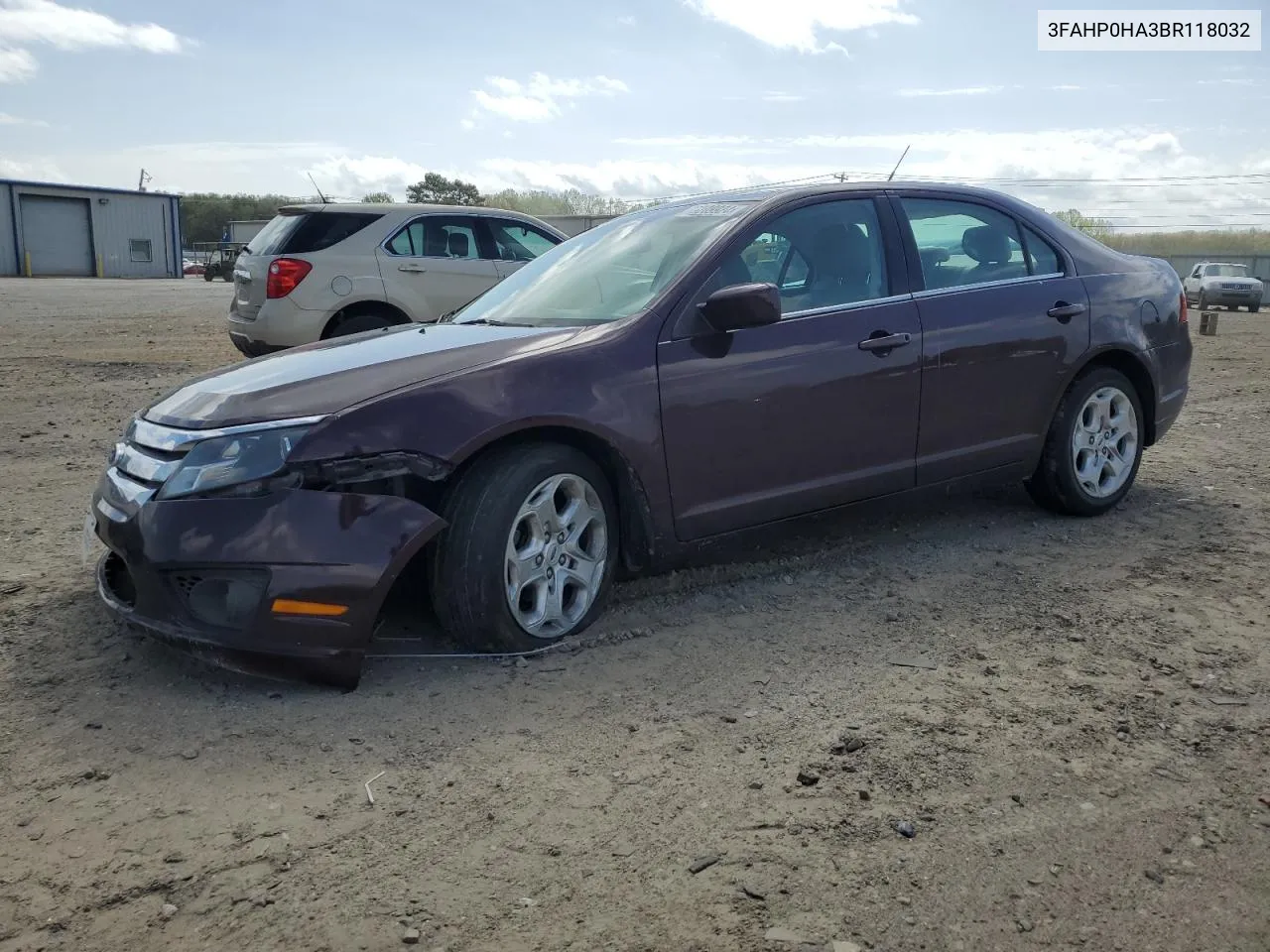 2011 Ford Fusion Se VIN: 3FAHP0HA3BR118032 Lot: 49209924