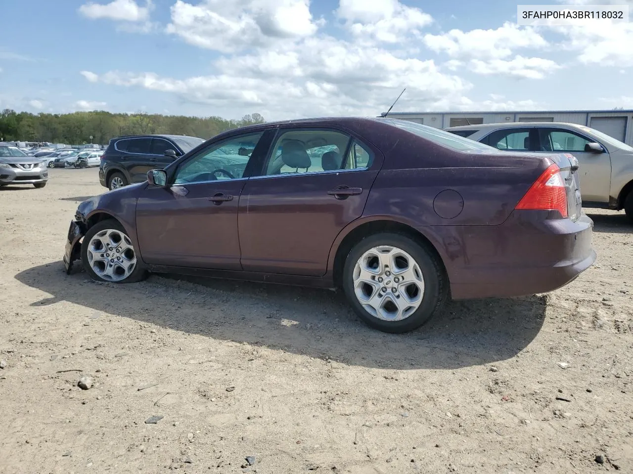 2011 Ford Fusion Se VIN: 3FAHP0HA3BR118032 Lot: 49209924