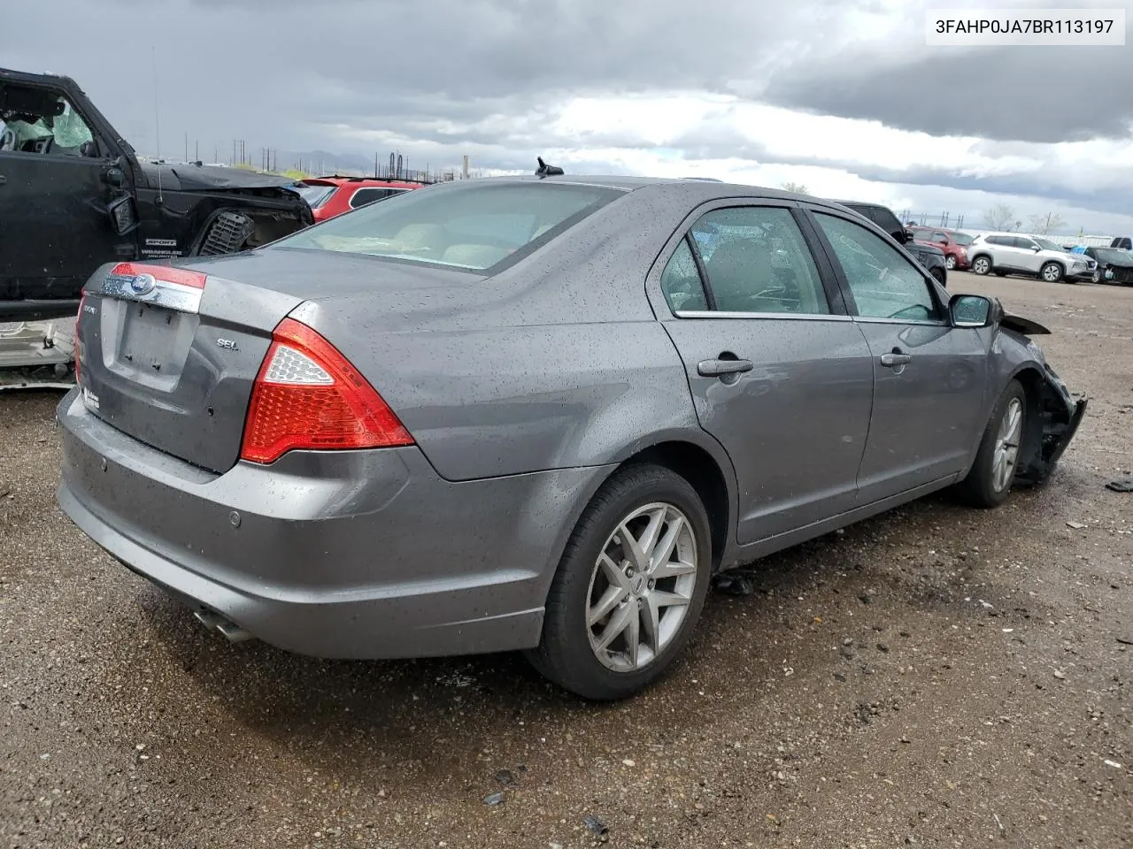 2011 Ford Fusion Sel VIN: 3FAHP0JA7BR113197 Lot: 49216904