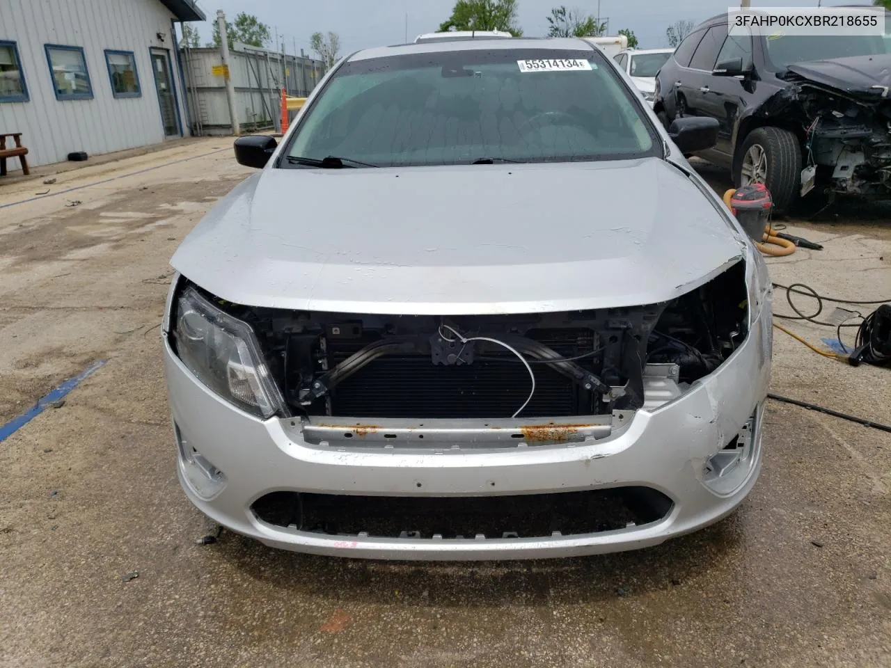 3FAHP0KCXBR218655 2011 Ford Fusion Sport