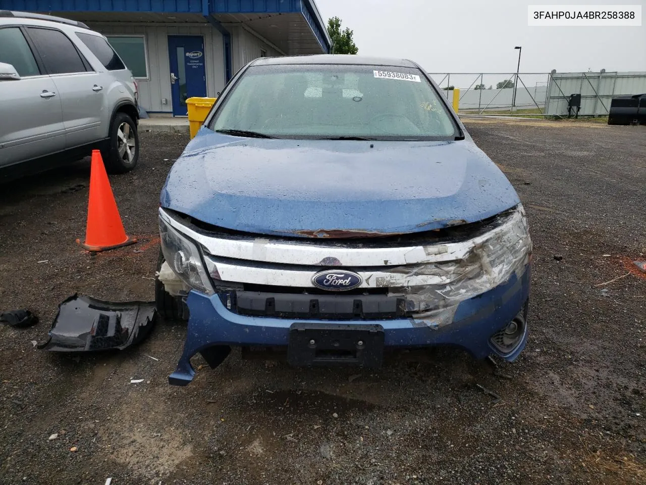 2011 Ford Fusion Sel VIN: 3FAHP0JA4BR258388 Lot: 55410244