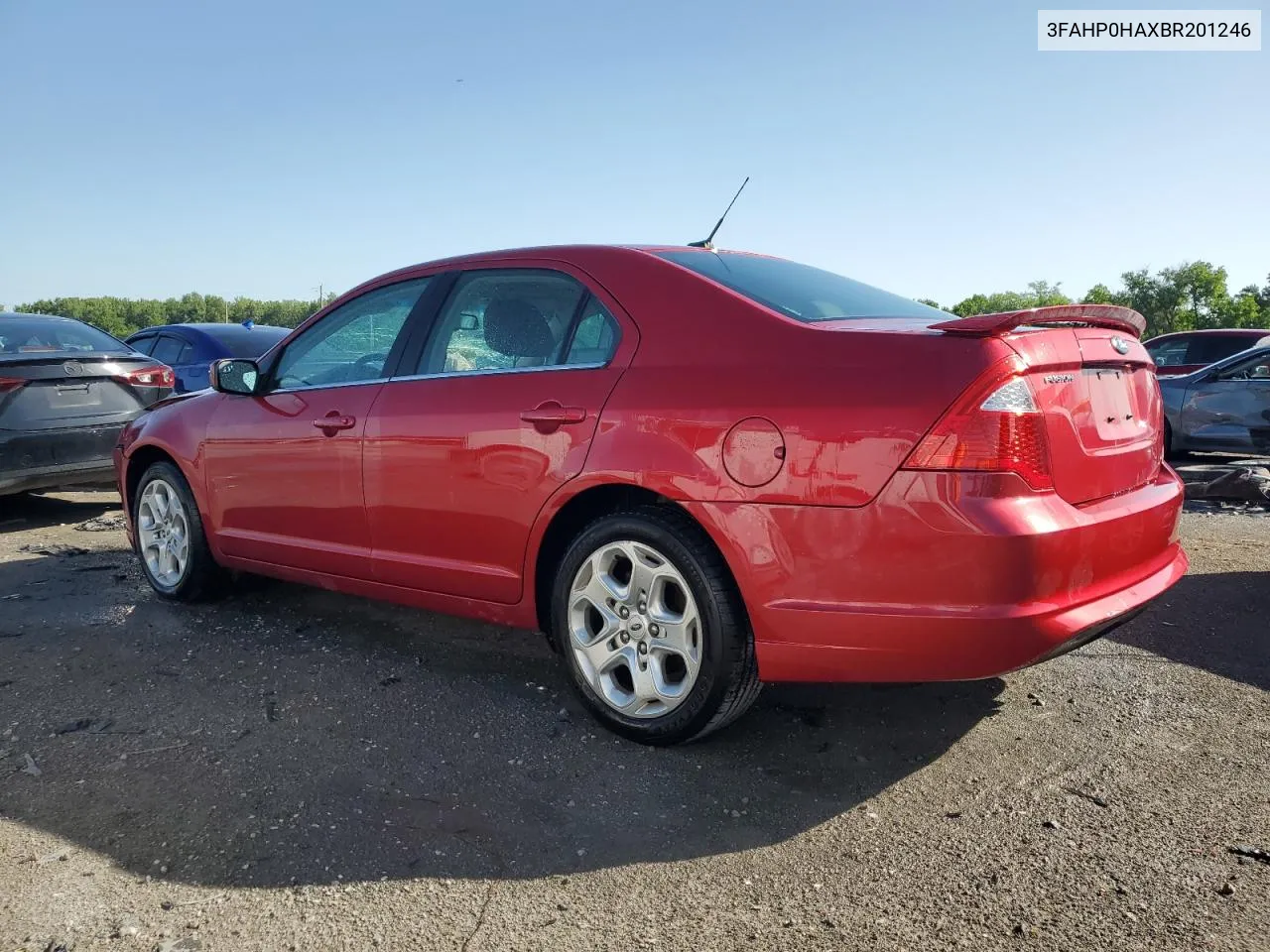 2011 Ford Fusion Se VIN: 3FAHP0HAXBR201246 Lot: 55875554