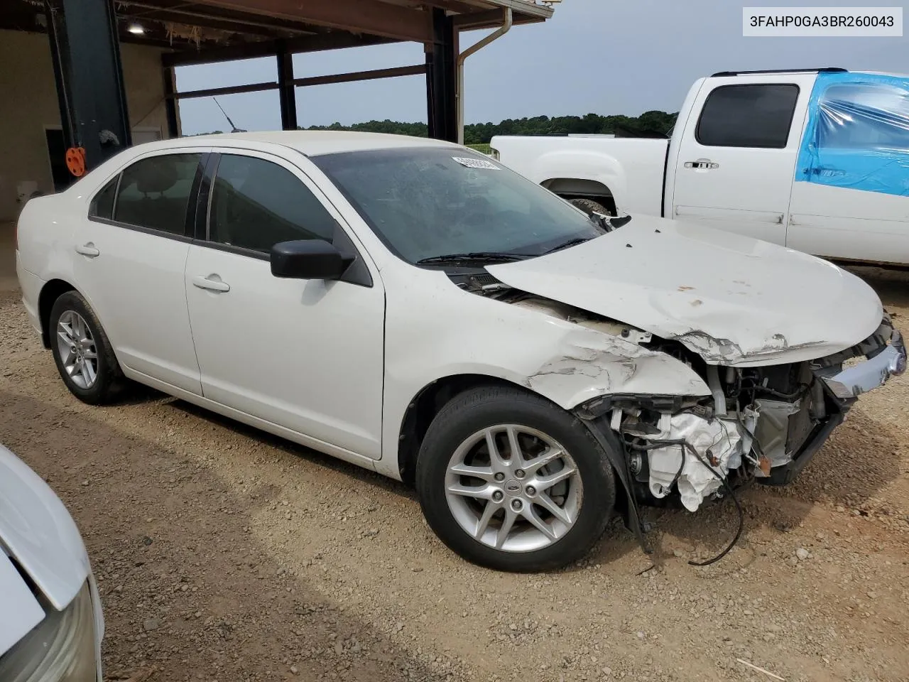 2011 Ford Fusion S VIN: 3FAHP0GA3BR260043 Lot: 59488824