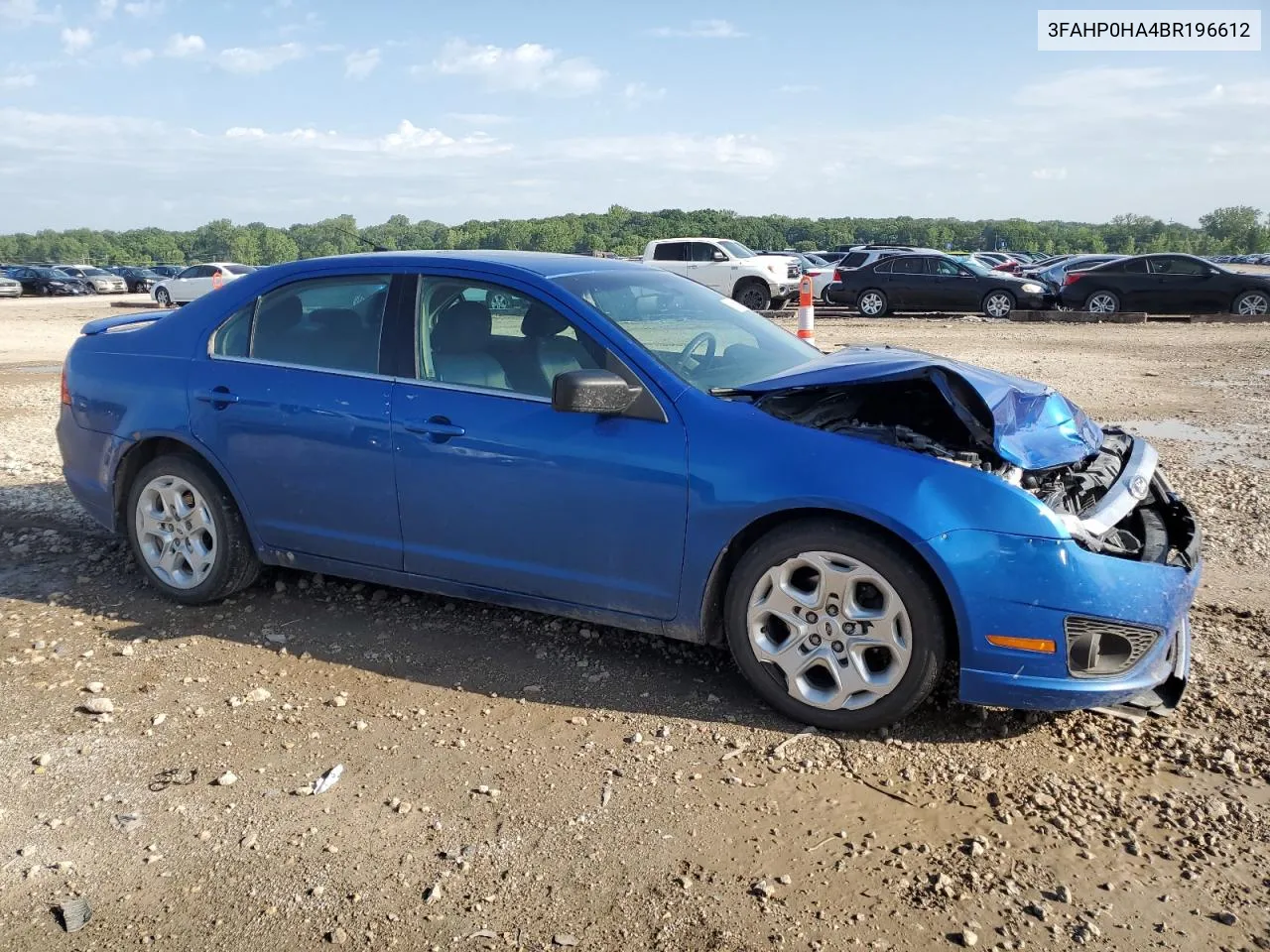 2011 Ford Fusion Se VIN: 3FAHP0HA4BR196612 Lot: 61566404