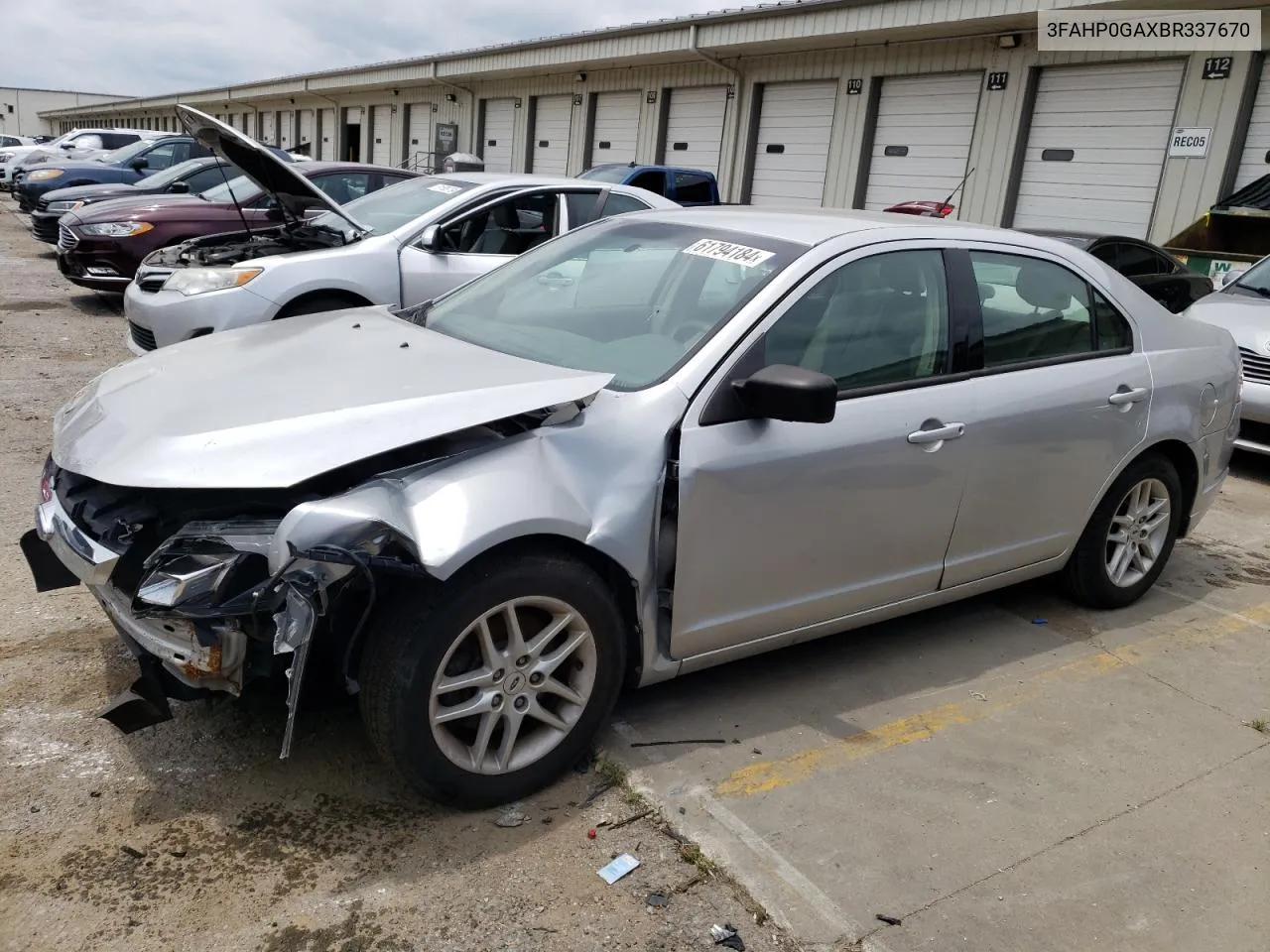 2011 Ford Fusion S VIN: 3FAHP0GAXBR337670 Lot: 61794184