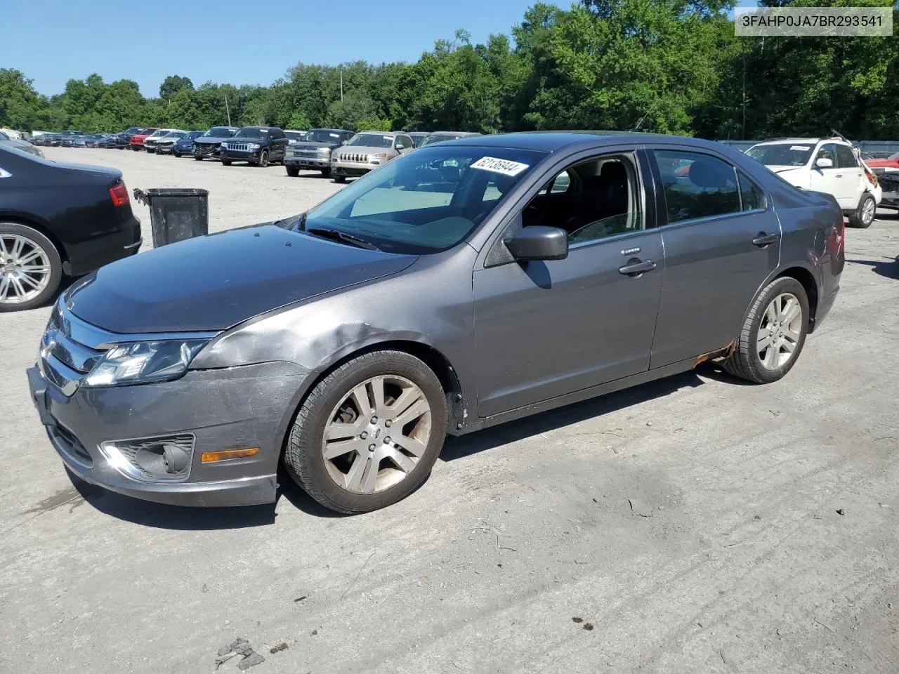 2011 Ford Fusion Sel VIN: 3FAHP0JA7BR293541 Lot: 62136944