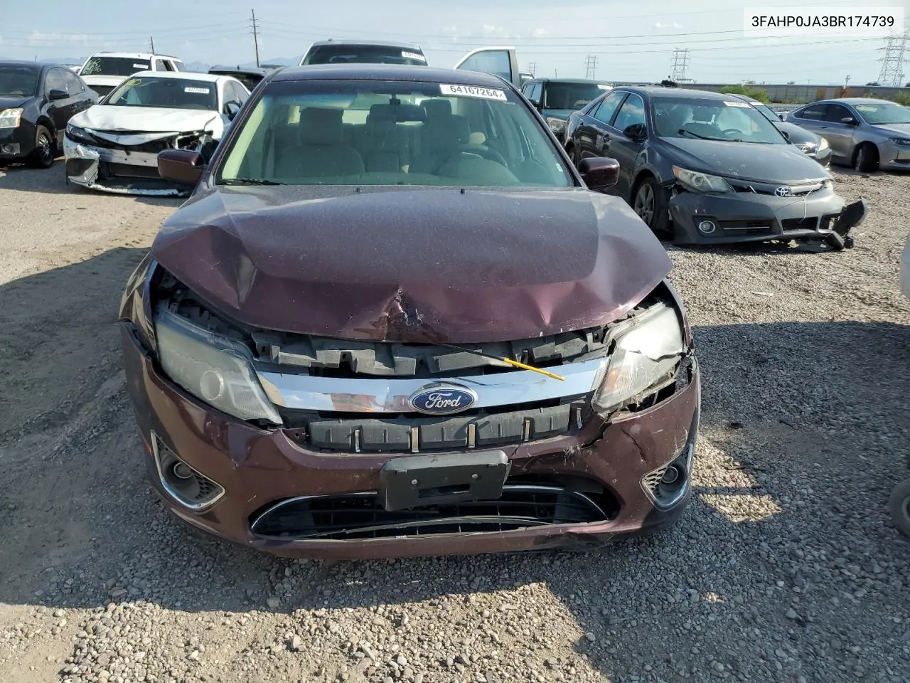 3FAHP0JA3BR174739 2011 Ford Fusion Sel