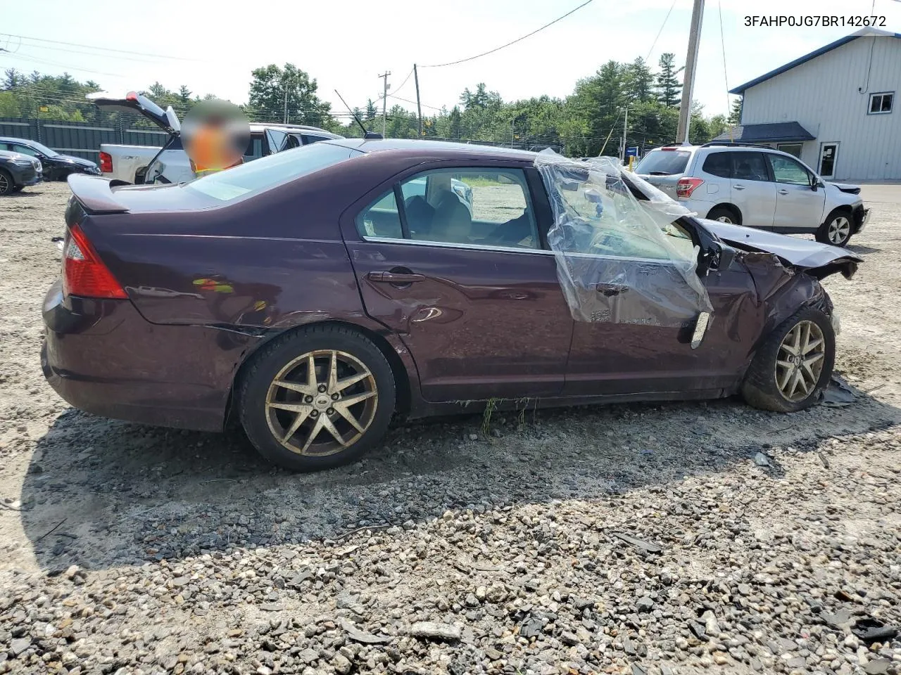 2011 Ford Fusion Sel VIN: 3FAHP0JG7BR142672 Lot: 65841814