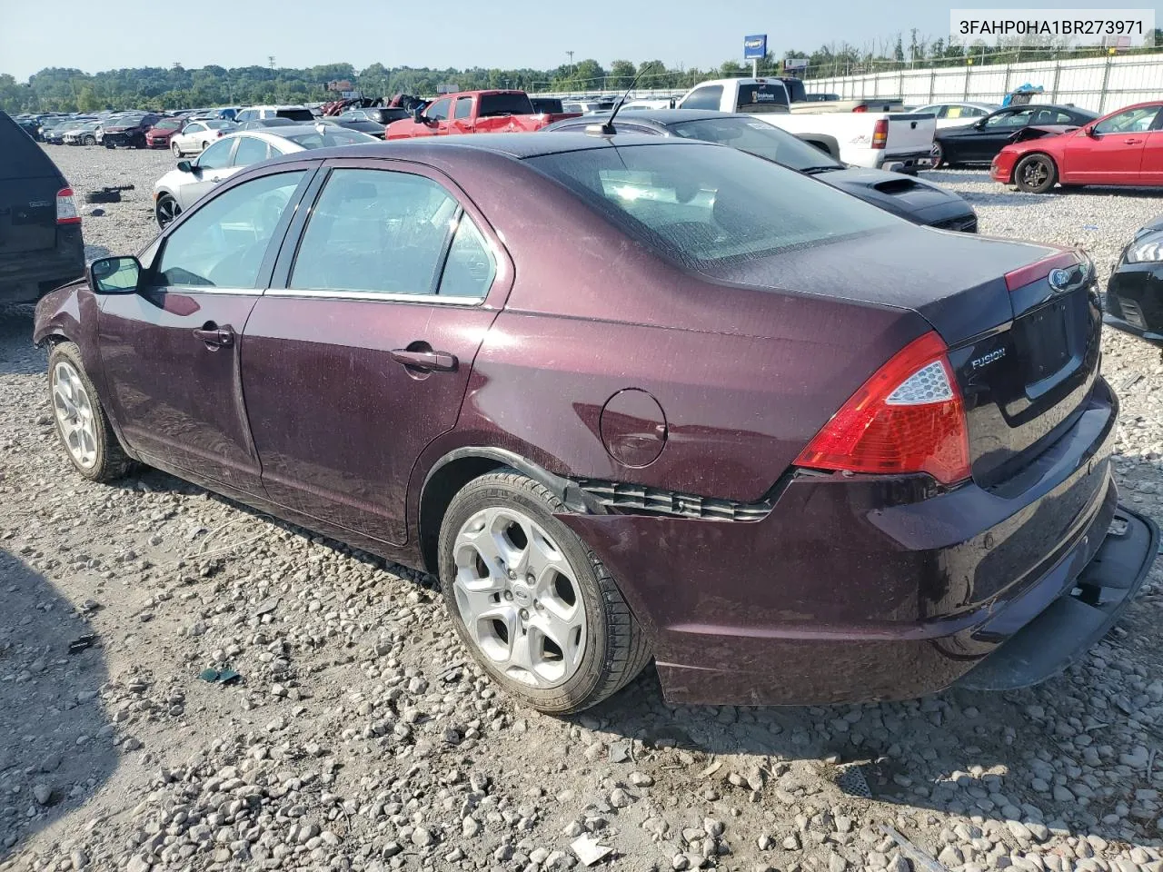 2011 Ford Fusion Se VIN: 3FAHP0HA1BR273971 Lot: 65956754