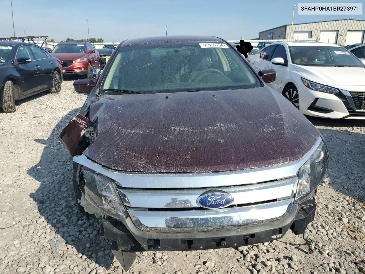 2011 Ford Fusion Se VIN: 3FAHP0HA1BR273971 Lot: 65956754