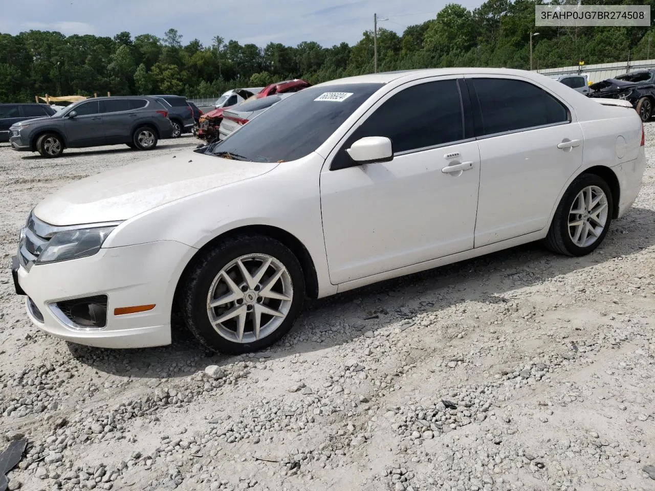 2011 Ford Fusion Sel VIN: 3FAHP0JG7BR274508 Lot: 66286924