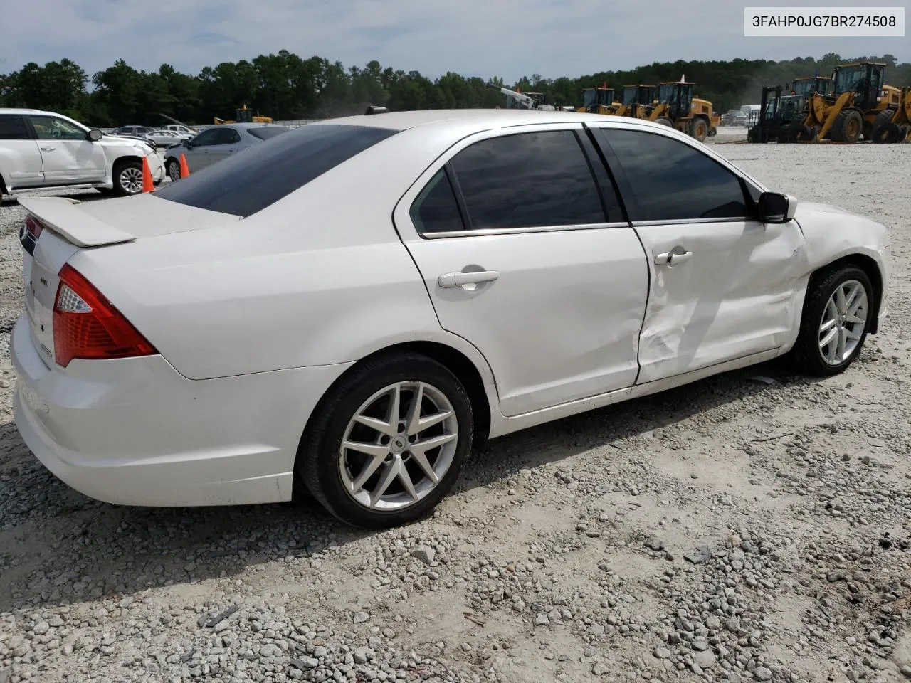 2011 Ford Fusion Sel VIN: 3FAHP0JG7BR274508 Lot: 66286924