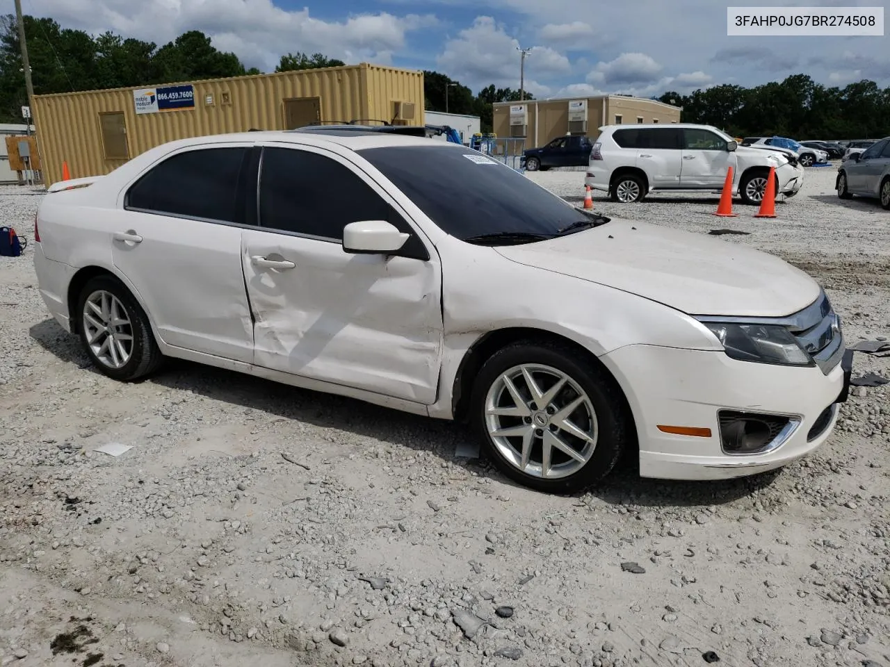 2011 Ford Fusion Sel VIN: 3FAHP0JG7BR274508 Lot: 66286924