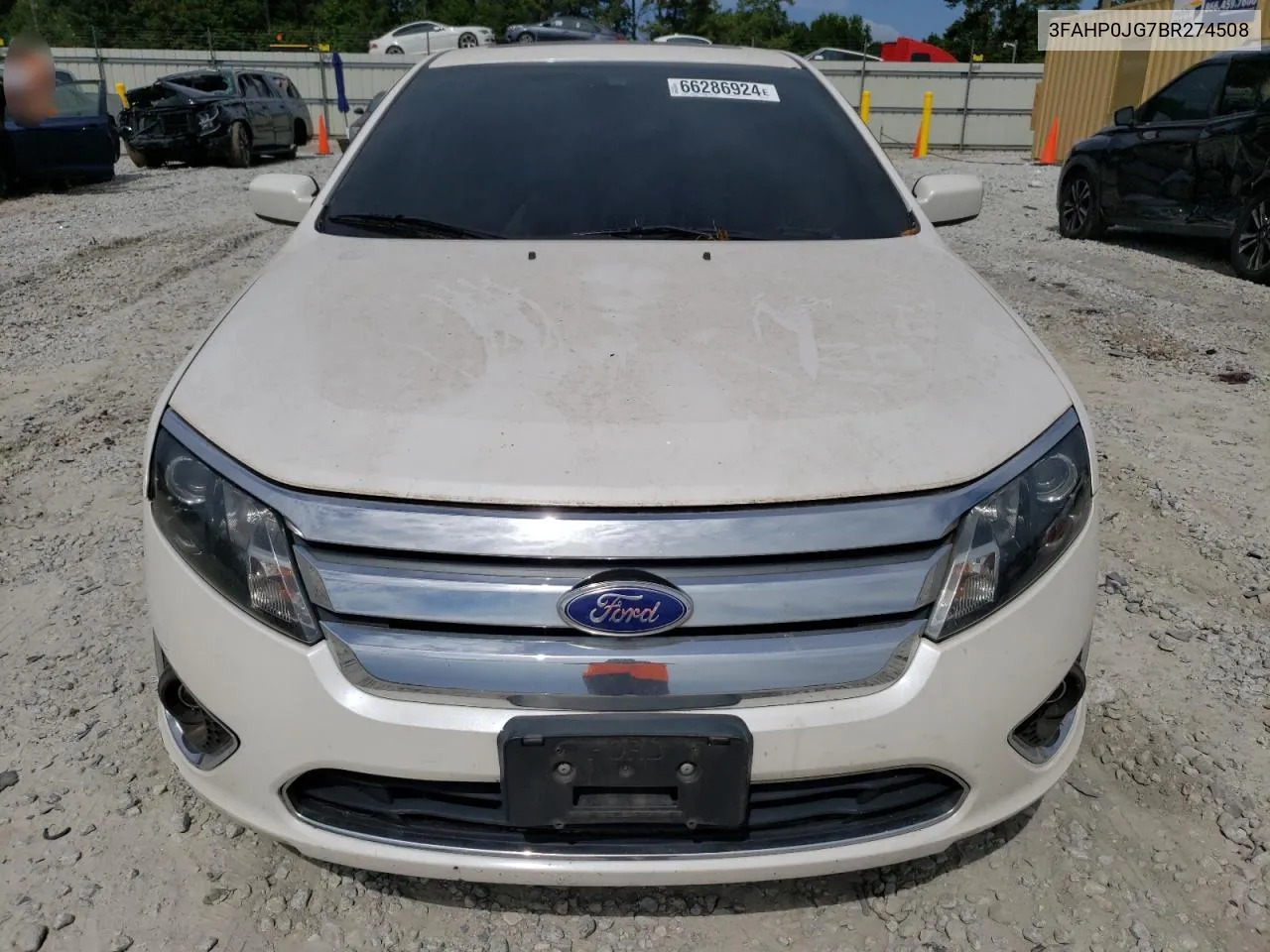 2011 Ford Fusion Sel VIN: 3FAHP0JG7BR274508 Lot: 66286924