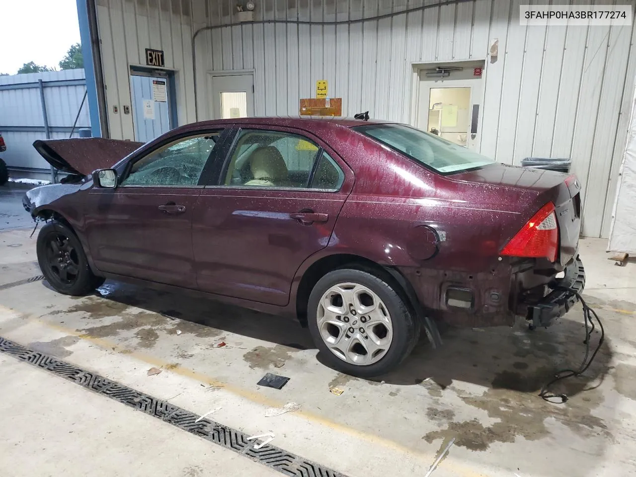 2011 Ford Fusion Se VIN: 3FAHP0HA3BR177274 Lot: 66311074